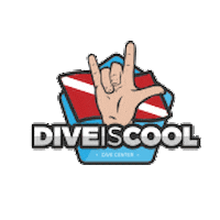 diveiscool cool water dive dive is cool Sticker