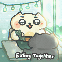 Cat Eat GIF
