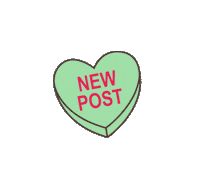 cottoninkofficial heart like new post newpost Sticker