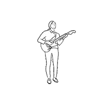 monolab guitar fazerdaze guitargirl monolab Sticker