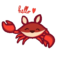 Crab Sticker