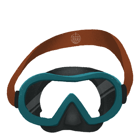bracenet giphyupload diving dive googles Sticker