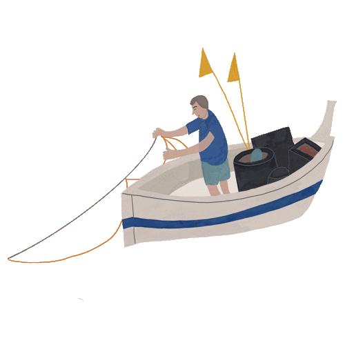 Boat Fisherman Sticker