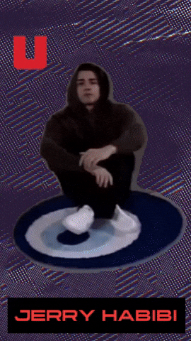 Sitting Evil Eye GIF by Jerry Habibi