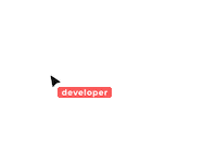 Developer Cursor Sticker by Interaktell