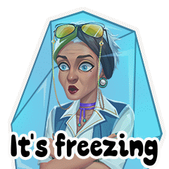 Judiangames garden freezing freeze gardenaffairs Sticker