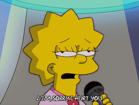 lisa simpson singing GIF