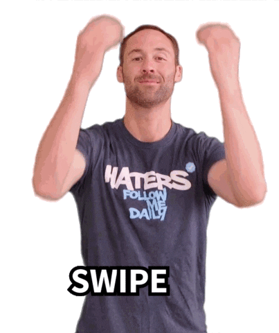 jeremy swipe Sticker by IG Secrets