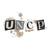UNCP watercolor trendy scrapbook uncp Sticker