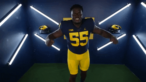Go Blue College Football GIF by Michigan Athletics