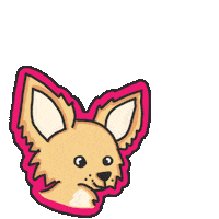 hattiekin tired sleepy cute dog chihuahua Sticker