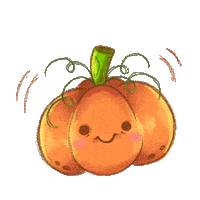 Halloween Orange Sticker