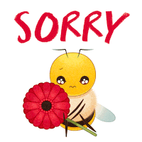 Sorry Flower Sticker by Guerlain