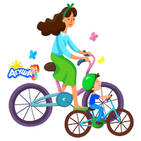 Happy Bike Sticker by Agusha Belarus (Pepsico Inc.)
