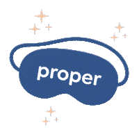 getproper tired sleep relax mask Sticker