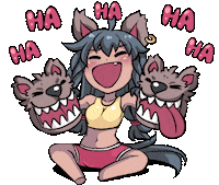 Monster Girl Lol Sticker by Jin