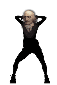 Founding Father Dancing Sticker by New York University