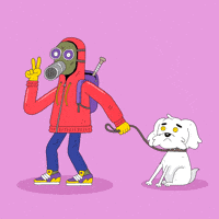 Dog Walking GIF by Psychrome