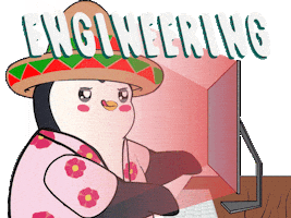 Data Coding Sticker by Pudgy Penguins