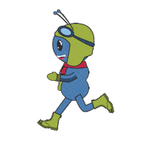 Walking Running Sticker by aim Akademie Heilbronn