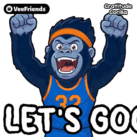 Celebrate Lets Go Sticker by VeeFriends