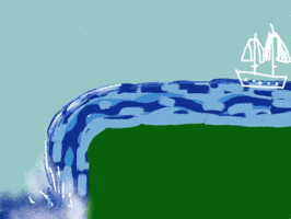 End Of The Road Waves GIF by Barbara Pozzi