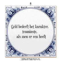 Spreuk Geld Sticker by Tegelspreuken.nl