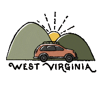 Road Trip Travel Sticker by West Virginia Tourism Office