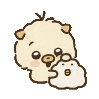 강아지 Hug Sticker
