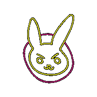 Neon Sticker by Black Rabbit