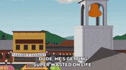 bell crow GIF by South Park 