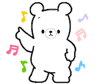 Happy Polar Bear Sticker by Shiny bear