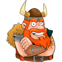 bravojogos hehe hahaha viking hehehe Sticker