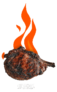 Food Fire Sticker by Gibsons Bar & Steakhouse