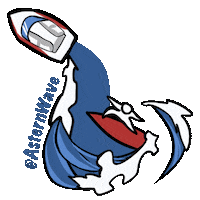 asternwave surf surfing wakesurf wakesurfing Sticker