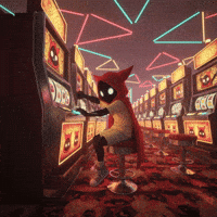 Cartoon Character Arcade GIF by G*BOY