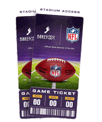 Game Day Football Sticker by Barefoot Wine
