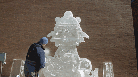 college ice GIF by Rochester Institute of Technology