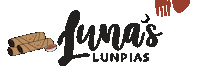 Egg Roll Luna Sticker by Luna's Lunpias