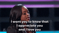 Appreciate and love you