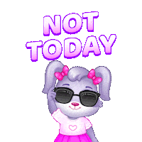 I Dont Think So Oh No Sticker by Lucas and Friends by RV AppStudios
