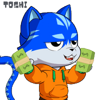 Excited Yes Please Sticker by Toshithecat