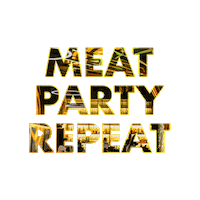 Meat Party Repeat Sticker by 8OAK GENEVA
