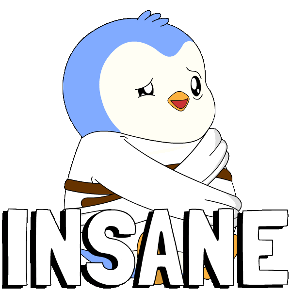 Penguin Wow Sticker by Pudgy Penguins