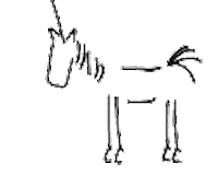 Einhorn Horst Sticker by Stadt GD