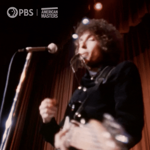 Bob Dylan Singing GIF by American Masters on PBS
