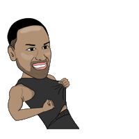Wondercise excited fitness workout power Sticker