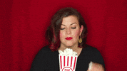 christinegritmon red drama popcorn cgritmon GIF