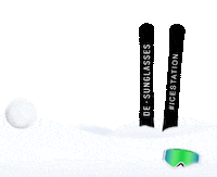 winter mask Sticker by de-sunglasses