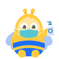 Bee Stay Safe Sticker by AskBee